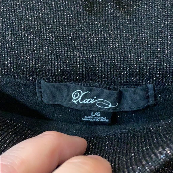 Sparkly Black Forever 21 Pencil Skirt - Picture 3 of 4